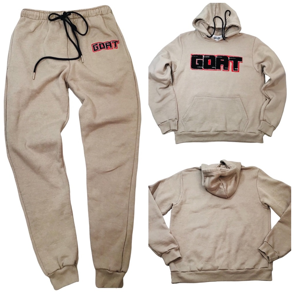 LACED UP By SNEAKGALLERY - GOAT Sweatshirt + Sweatpants Set GUC - M